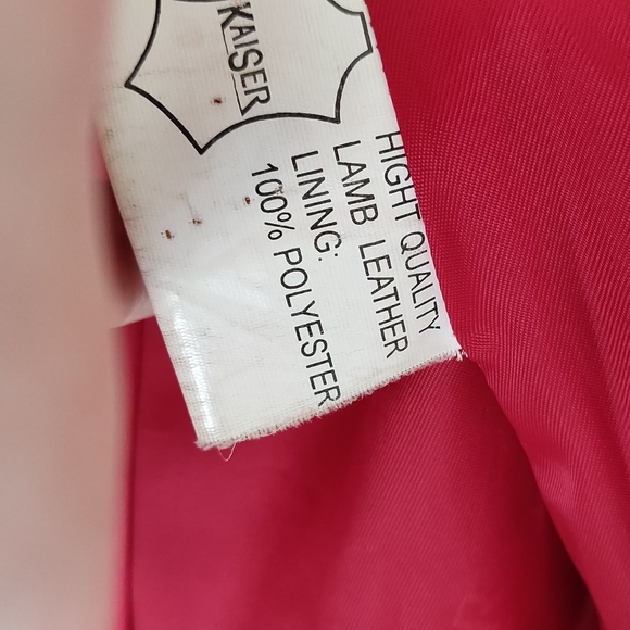 Red Genuine High Quality Lamb Leather Jacket ✳️✳️✳️ - Picture 7 of 14